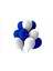 Beyaz-Koyu Mavi Pastel Soft Balon 50 Adet + 5 Metre Balon Zinciri 1