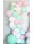 Pastel Balon Zinciri Mint Yeşili Pembe Beyaz 70 Adet + 5 mt Balon Zinciri 1