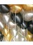 30 Adet 12 Inç Parti Balonu Metalik Gold -Metalik Gümüş Pastel Siyah 1