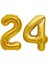 24 Yaş Sayı Folyo Balon Gold 40 Inç 100 cm 1