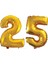 25 Yaş Sayı Folyo Balon Gold 40 Inç 100 cm 1