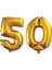 50 Yaş Sayı Folyo Balon Gold 40 Inç 100 cm 1