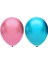Metalik Balon Seti 10 Adet ( Pembe, Koyu Mavi) 1