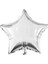 Gümüş Yıldız Folyo Balon 45 cm - 1 Adet 1