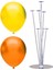 7 Çubuklu Balon Standı + 40 Adet Balon ( Turuncu, Sarı ) 1