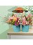 Yapay Çiçek Süs Yabani Chrysanthemum Faux Bonsai Heykeli Açık Mor Için 3