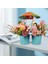 Yapay Çiçek Süs Yabani Chrysanthemum Faux Bonsai Heykeli Açık Mor Için 5