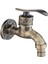 Duvar Çinko Alaşım Bibcock Bahçe Çamaşırhane Lavabo Bataryası Paspas Taps Bronz 1