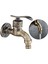 Duvar Çinko Alaşım Bibcock Bahçe Çamaşırhane Lavabo Bataryası Paspas Taps Bronz 5