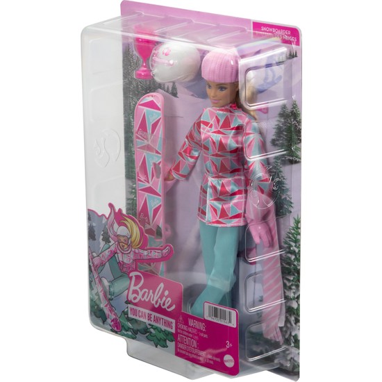 Barbie® Snowboard Sporcusu Bebek (30 cm), ceket, pantolon, Fiyatı