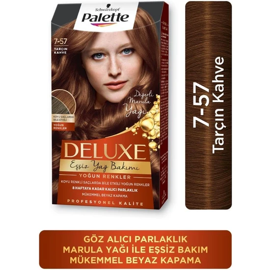 Schwarzkopf Palette Deluxe Yoğun Renkler 7-57 Tarçin Kahve Saç Boyası