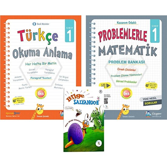 Üçgen Yayıncılık 1. Sınıf Türkçe Okuma Anlama + Problemlerle Matematik