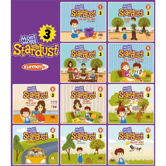 Kişisel Yayınlar More&more Englısh Level 3 Preschool Stardust 5-6 Yaş Hikaye Seti (10 Kitap) - Esra Kayışoğlu (Ciltli)