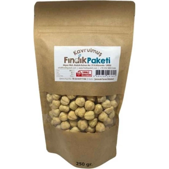 Fındık Paketi Kavrulmuş Iç Fındık 250 gr