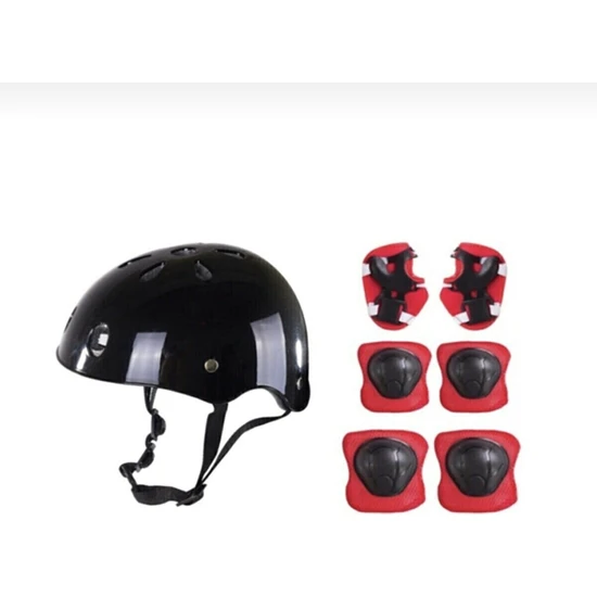 Top Rock Store Çocuk Kemik Kask Dizlik Dirseklik Koruyucu Set