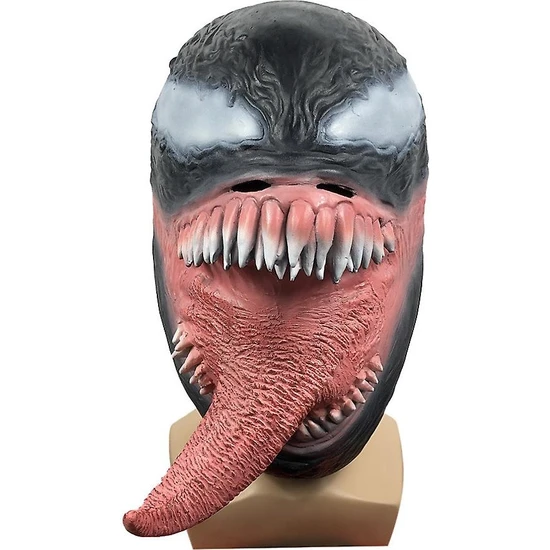 Sanlindou Venom Maskesi Başlık Masquerade Korku Şapkalar Cadılar Bayramı Sahip Cosplay Sahne (Yurt Dışından)
