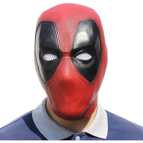 Sanlindou Cadılar Bayramı Maskesi Parti Dans Maskesi Deadpool Lateks Kostüm Sahne (Yurt Dışından)