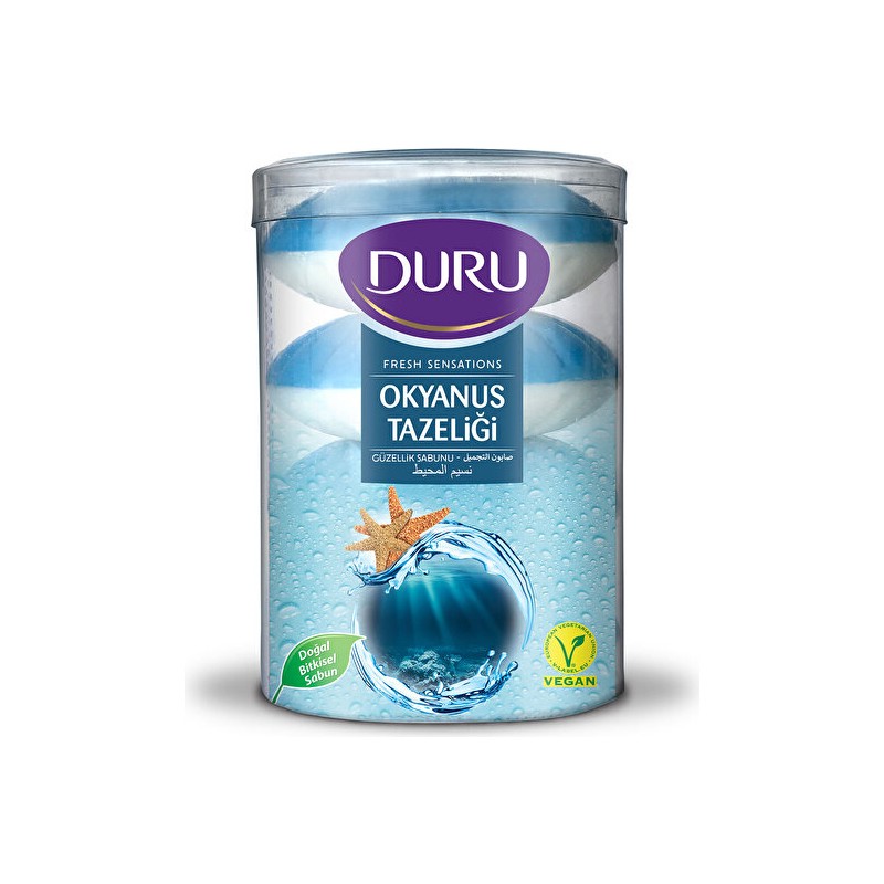 Duru Fresh Sens Okyanus Tazeliği 4 Adet Güzellik Sabunu 400Gr