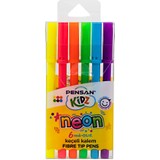 Pensan Kıdz Neon 6 Lı Keçeli Kalem