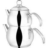 Arda Home Küre Orta Boy Metal Kulp Çaydanlık Takımı