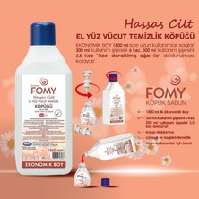 Fomy Hassas Cilt Köpük Sabun El Yüz Vücut 1800 ml