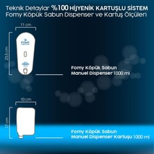 Fomy Köpük Sabun Dispenseri 1000 ml Beyaz