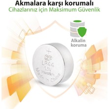 100'LÜ Gp A76 1.5V Alkalin Düğme Pil LR44-AG13 (GPA76F-2C10)