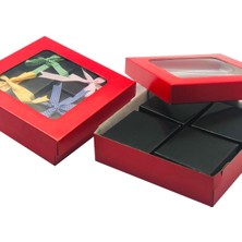 Feza Kutu 23X23X6 Sürpriz Kutu Pencere Kapaklı Hediye - Sürpriz Kutu (10 Adet )