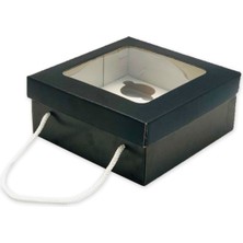 Feza Kutu Pencere Kapaklı 6'lı Cupcake Kutusu (10 Adet)