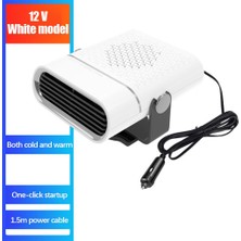 Sharplace Taşınabilir Araba Isıtıcı Hızlı Bir Defrost Isı Soğutma Fanı Ön Cam Defroster 12 V Beyaz (Yurt Dışından)