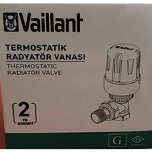 Vaillant Köşe 1/2" Termostatik Radyatör Vanası DN15  Çok Fonksiyonlu Ürünler