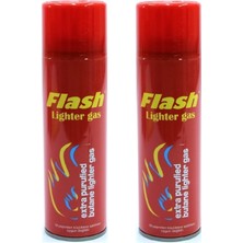 Flash 2'li Set Hakiki Lighter Çakmak Gazı 270 ml