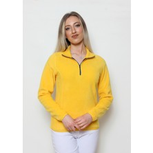 Cottoncool Kadın Polar Yarım Fermuar Sweatshirt