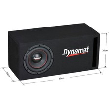 Dynamat RS 800 20 CM 1000W 250WRMS MÜKEMMEL Bas ve Akustik Özel Kabinli Woofer