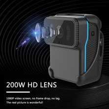 HUA3C CS02 Taşınabilir 1080P Su Geçirmez Full Hd Wifi Eylem Kamerası - Siyah Mavi (Yurt Dışından)