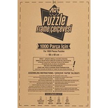 Art Puzzle Çerçevesi, 1000'LIK Kahverengi Çerçeve  Puzzle