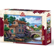 Çiçekli Kanal - 500 Parça  Çocuk Puzzle & Yapboz