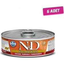 N&D 6 Adet - Balkabaklı Tavuk ve Narlı Kedi Konservesi 80 gr