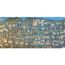 Anadolu Çeşitlemesi, Devrim Erbil ( 1937 - .... ) 35X50 Cm.