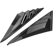 Sharplace Arka Pencere Havalandırma Louvers Deklanşör Kepçe Sol / Hyundai Elantra Karbon Fiber Desen Için Sağ (Yurt Dışından)