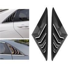 Sharplace Arka Pencere Havalandırma Louvers Deklanşör Kepçe Sol / Hyundai Elantra Karbon Fiber Desen Için Sağ (Yurt Dışından)