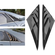 Sharplace Arka Pencere Havalandırma Louvers Deklanşör Kepçe Sol / Hyundai Elantra Karbon Fiber Desen Için Sağ (Yurt Dışından)