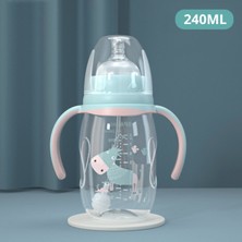 Sanlindou 240 Ml Bebek Biberon Bebek Su Şişesi Çift Kullanım Şişe Geniş Kalibreli Duckbill Kupası Süt Yüksek Sıcaklığa Dayanıklı Pp Şişe Hayır Bpa | Şişeler (Yurt Dışından)