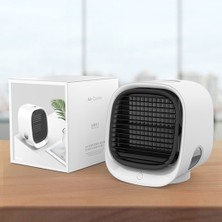 Sanlindou Hava Soğutucu Fan Mini Masaüstü Klima Gece Işık İle Mini Usb Su Soğutma Fanı Nemlendirici Arıtma Çok Işlevli Yaz | Hayranları (Yurt Dışından)
