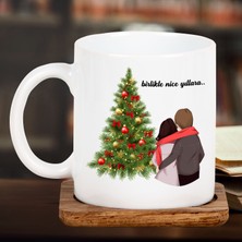 Kitaplı Hediye Sevgiliye Birlikte Nice Yıllara Tasarımlı Hediye Kupa Sevgililer Günü Kupası