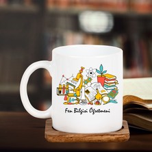 Kitaplı Hediye Fen Bilgisi Öğretmeni Tasarımlı Hediye Kupa