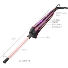 Sanlindou 25Mm Turmalin Seramik Saç Bigudi Profesyonel Kare Saç Curling Değnek Unisex Saç Curling Demir İle Lcd Sıcaklık Ekran | Curling Irons (Yurt Dışından)