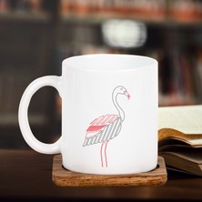 Kitaplı Hediye Flamingo Tasarımlı Kupa