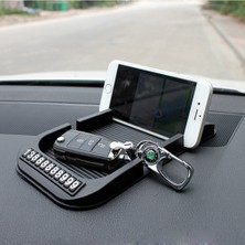 Sunlink Cep Telefonu Numarası Silika Jel Kağıt Havlu Gps Telefon Otomatik Araba Aksesuarları Için Araba Gösterge Paneli Kaymaz Mat Otomatik Kaymaz Ped (Yurt Dışından)