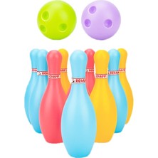 Puluz 3 Takım Çocuk Plastik Bowling Oyuncak Seti, Boyut: 15Cm Renkli (Yurt Dışından)